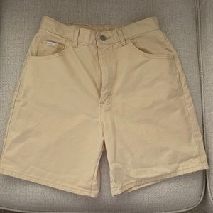 Lee vintage high rise light khaki shorts